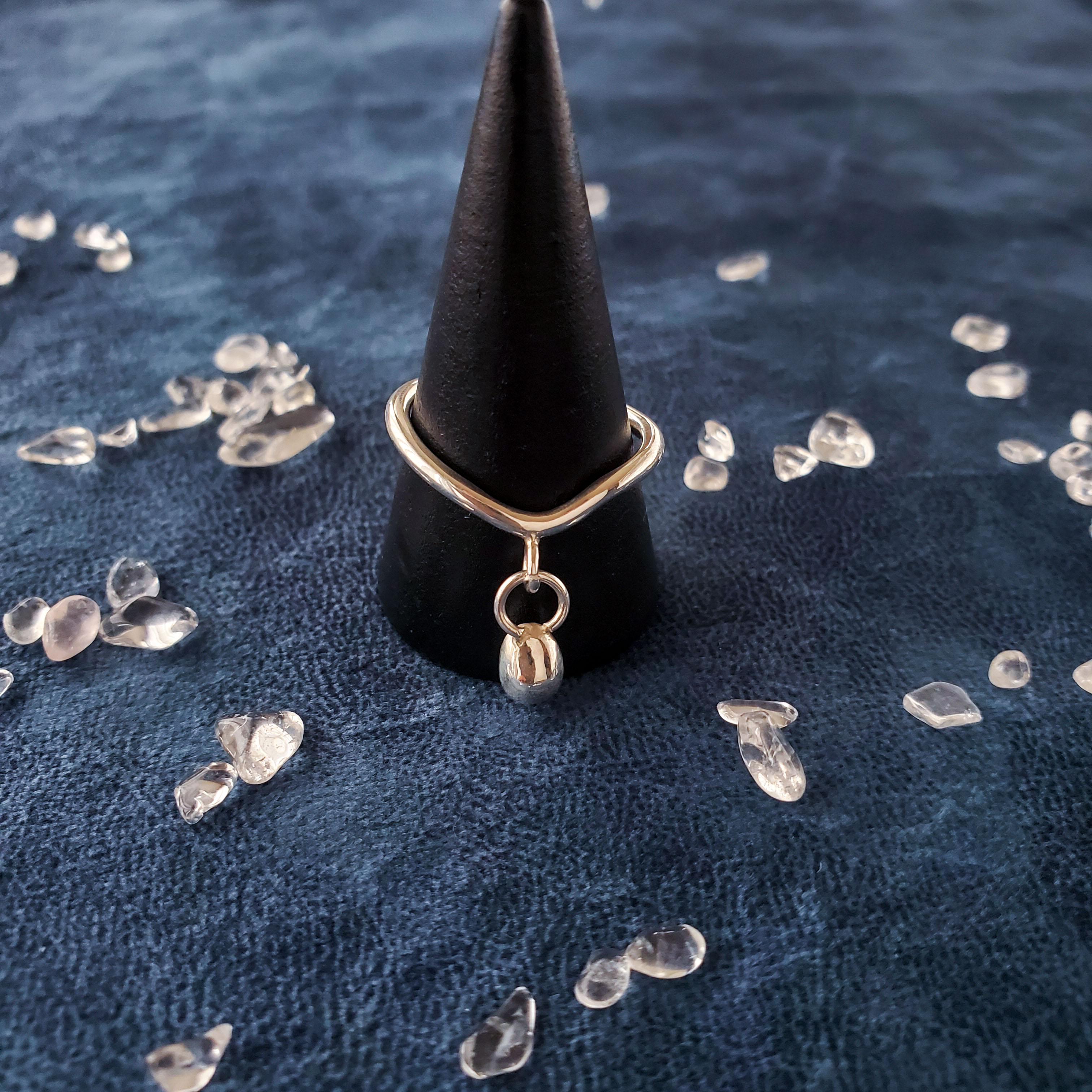 Petrichor｜雨粒モチーフのSilver950リング_007 シルバー 指輪 シンプル 夏1枚目の画像